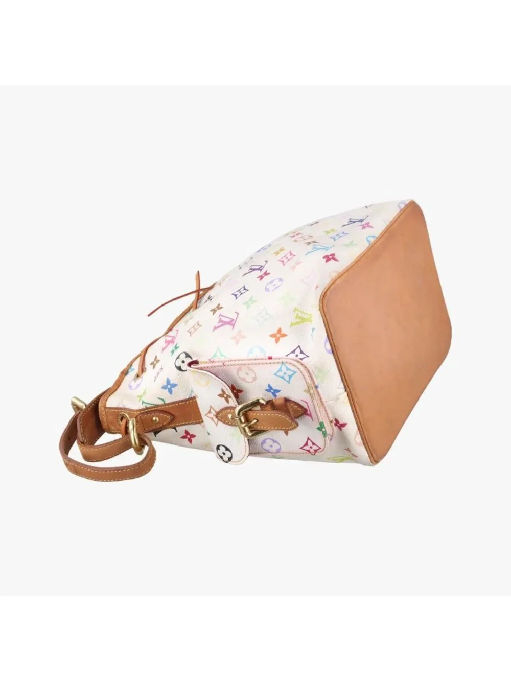 Louis Vuitton Petit Noe Blanc Monogram Multicolor